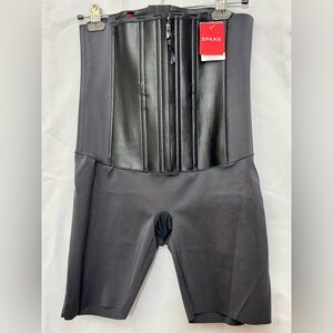 SPANX L Under Sculpture Waist Cincher High-Waist Short Shapewear Slimming Black